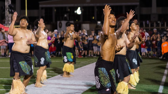 Polynesian Club members Dancing