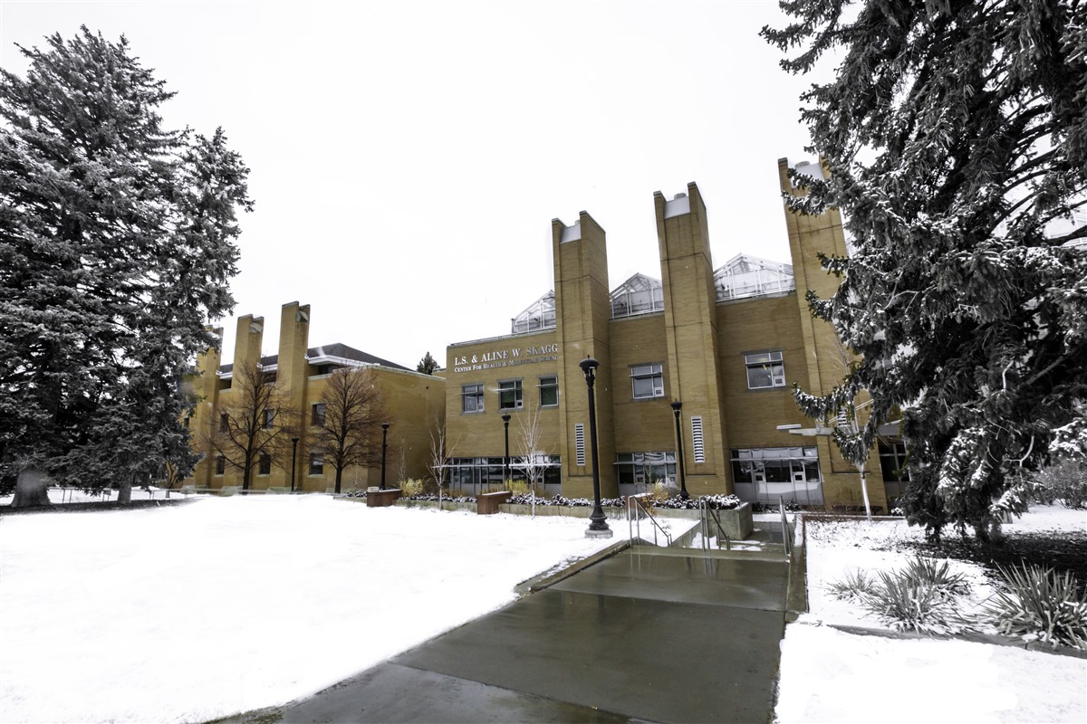 The science building in winter, covered in snow 12
